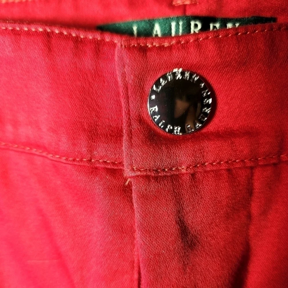 Lauren by Ralph Lauren Red Skinny Jeans size 10 - Picture 5 of 8